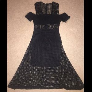 Netted A-line Dress